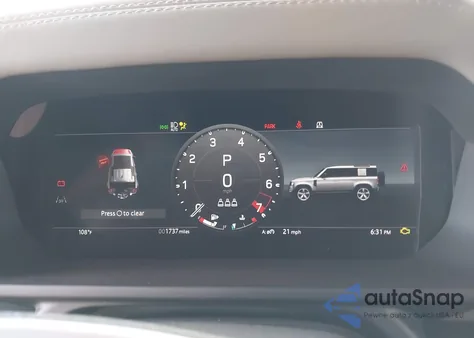 2025 Land Rover Defender 110 P300 from USA, damaged, VIN SALEJ7EX1S2422649